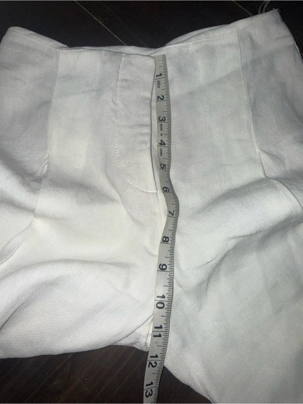 Zara White Linen Blend Wide Leg Pleated High Rise Trousers Size XS